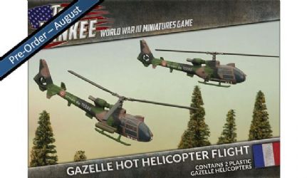 French Gazelle HOT Helicopter Flight (Plastic x2)