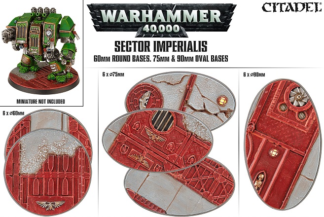 Sector Imperialis: 60mm Round & 75/90 Oval Bases