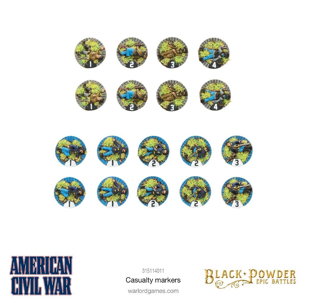 Black Powder: American Civil War Casualty Markers