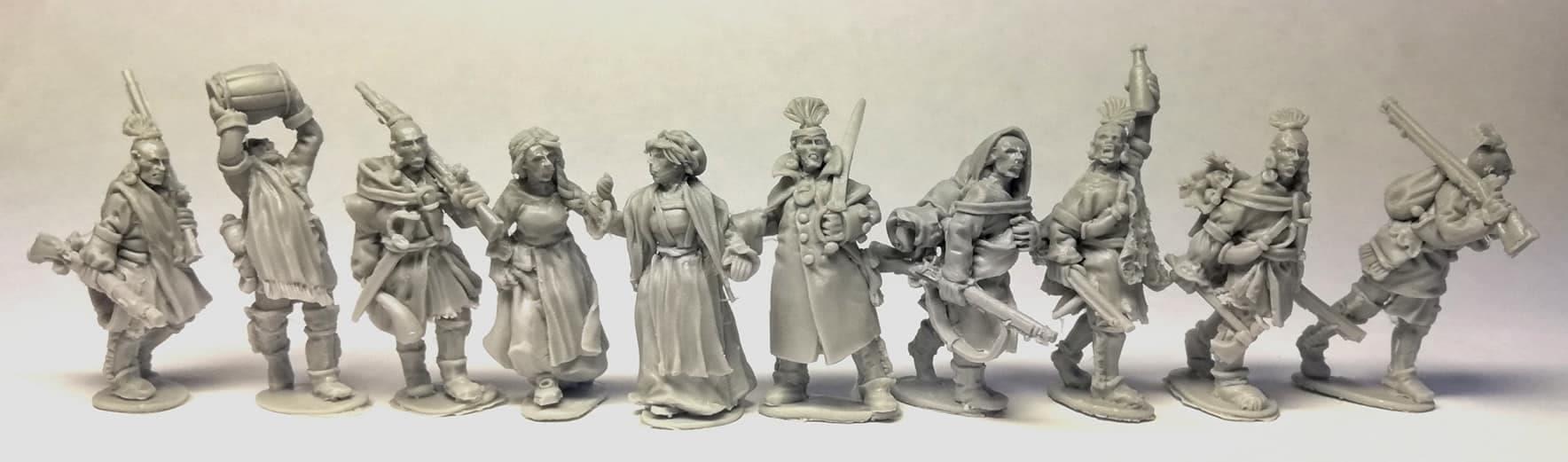 Ratnik Miniatures - French Indian War Natives - Winter Dress