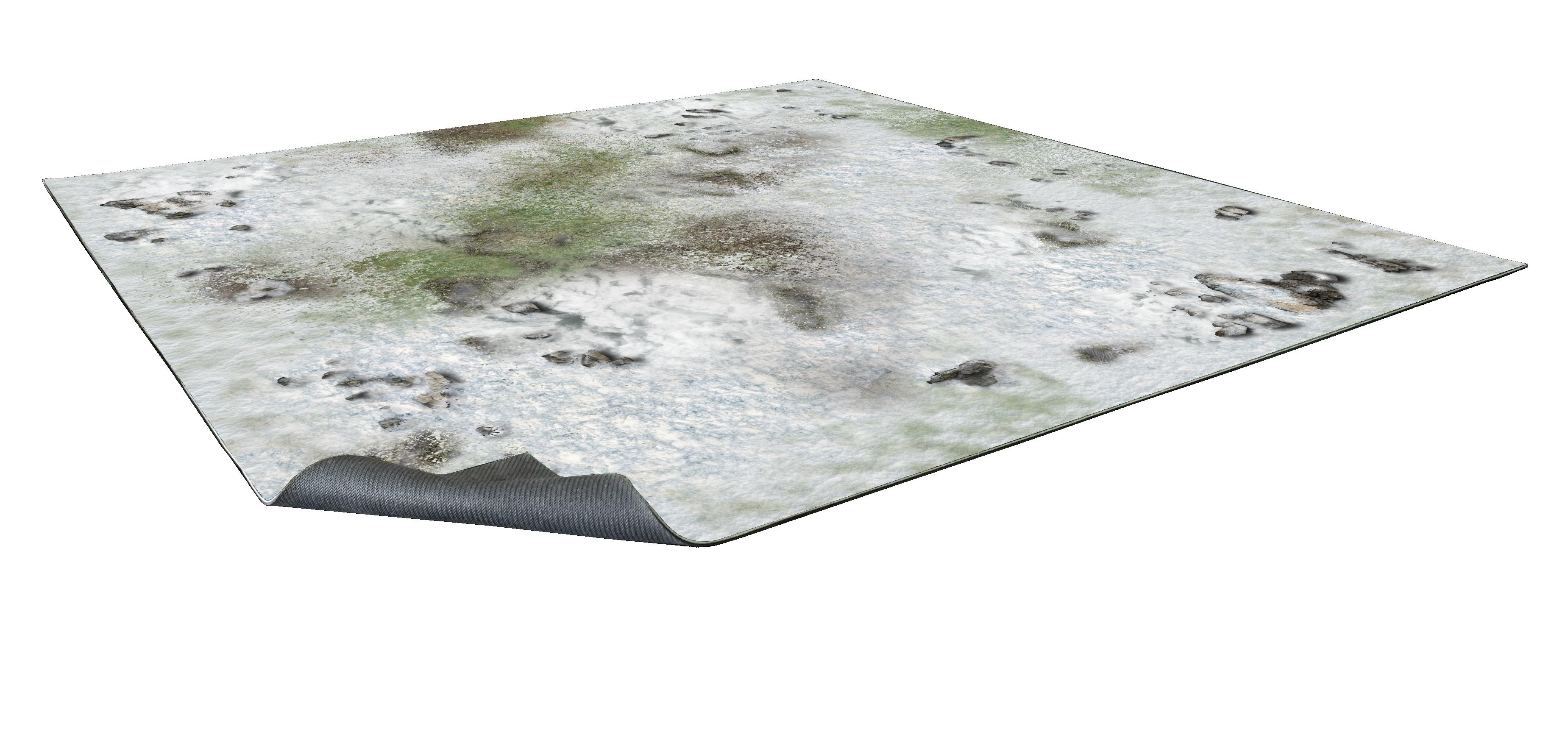 Winter Snowscape Gaming Mat 3x3