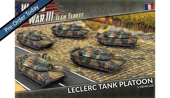 French Leclerc Tank Platoon (x5 plastic)