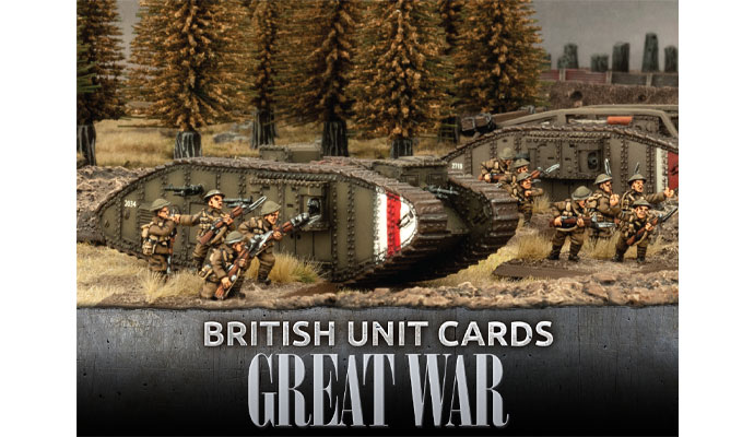 Great War - British Unit Cards (x72 Cards)