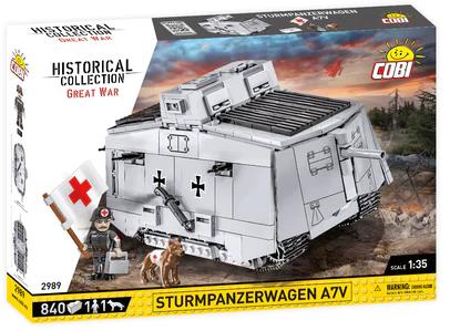 Sturmpanzerwagen A7V WW1 brick tank model 