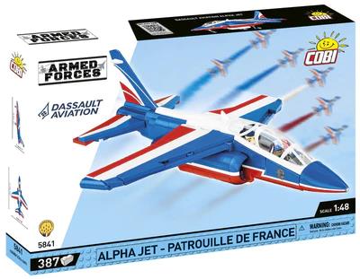 Alpha Jet Patrouille de France brick plane model