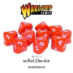 D10 Dice Pack - Red (10)