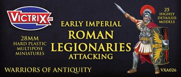 Early Imperial Roman Legionaries Attacking