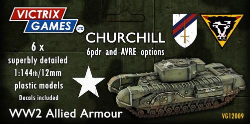 12mm British Churchill  6pdr and AVRE options