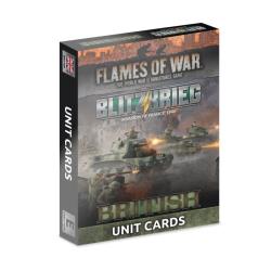 Blitzkrieg British Unit Cards (x28 Cards) - Limited Edition