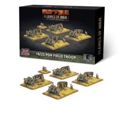 British 18/25pdr Gun Battery (x4 guns)