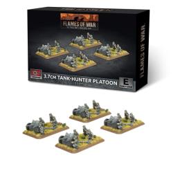 German 3.7cm Tank Hunter Platoon (Early) (x4 guns Plastic)