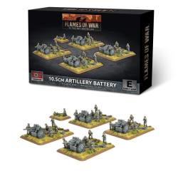 German 10.5cm Artillery Battery (Early) (x4 guns Plastic)