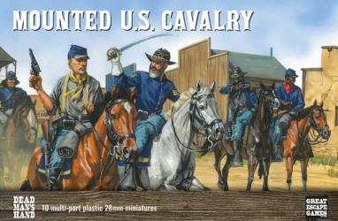 Dead Mans Hand Plastic Mounted US Cavalry