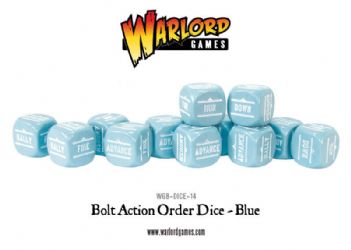 New style: Bolt Action Orders Dice packs - Blue