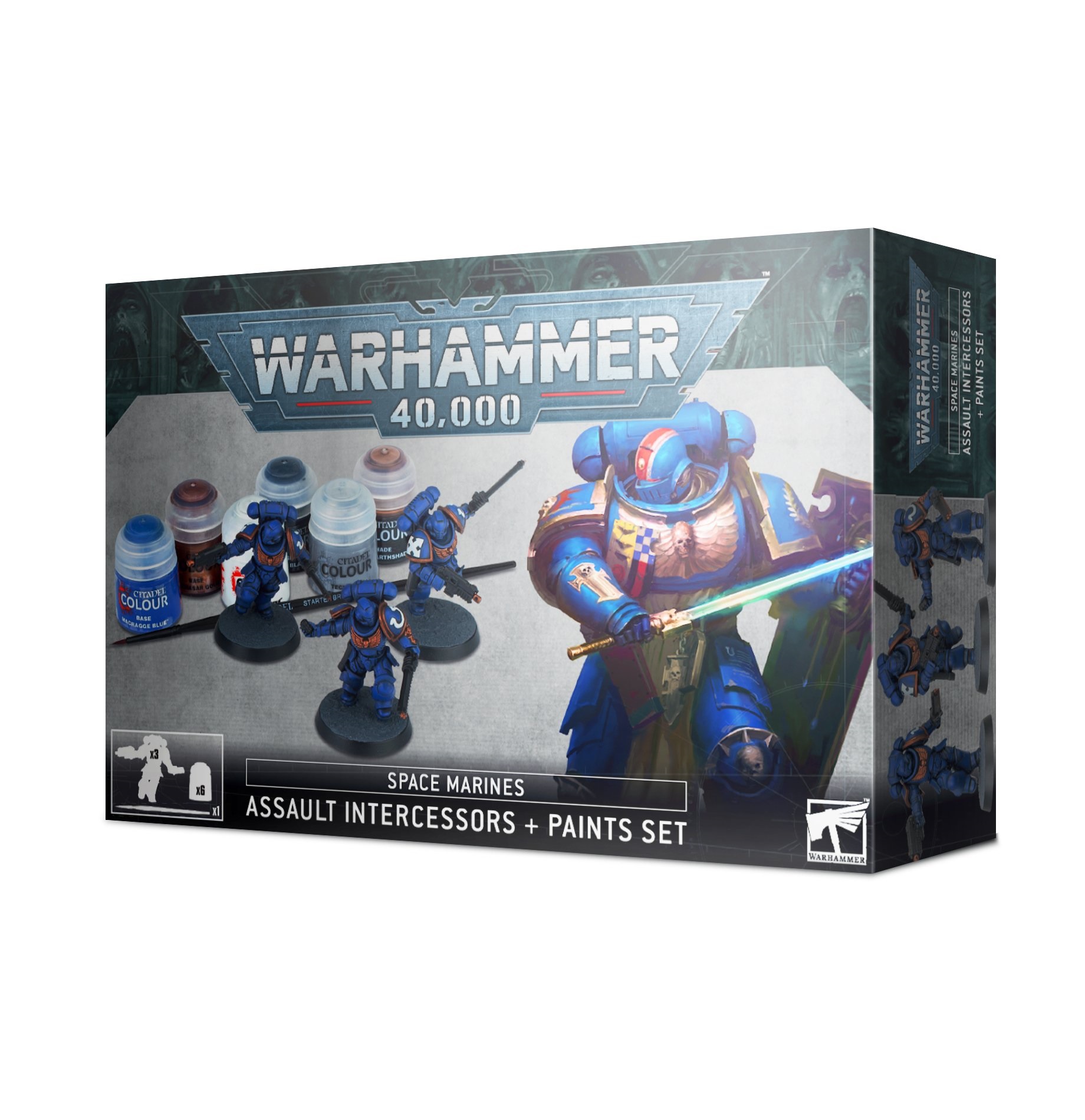 Space Marine Assault Intercessors Paint Set