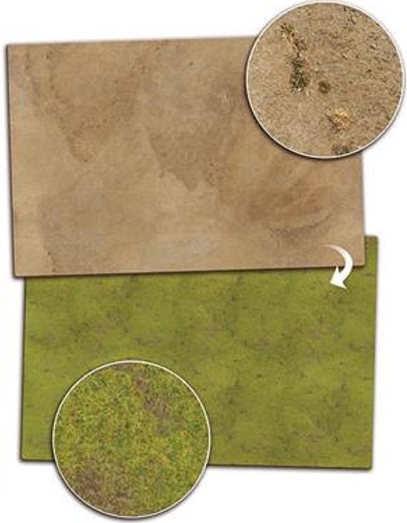 BIAB Two sided Gaming Mat - Grassland/Desert 