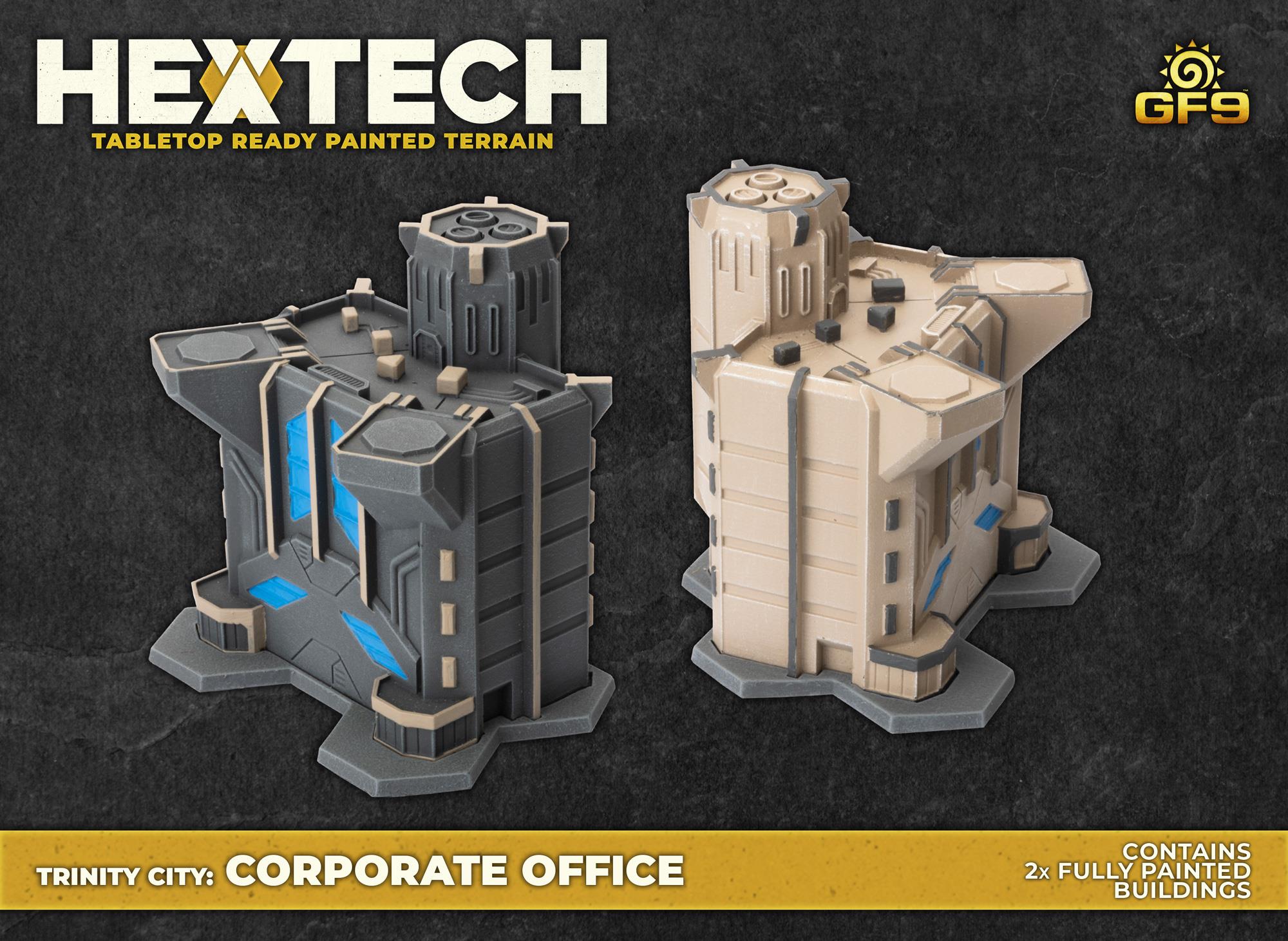 Hextech Trinity City Corporate Offices (Battletech Compatible Terrain)