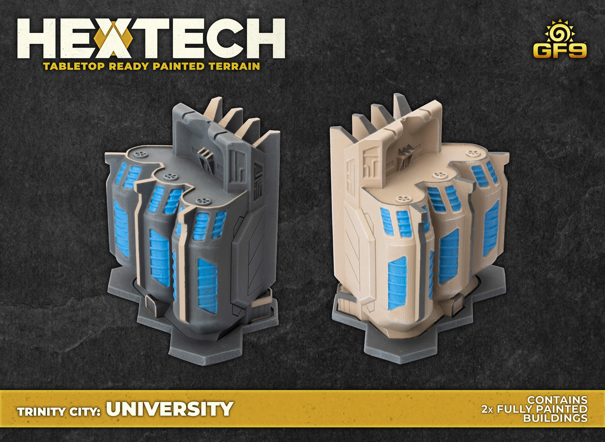 Hextech Trinity City University (Battletech Compatible Terrain)