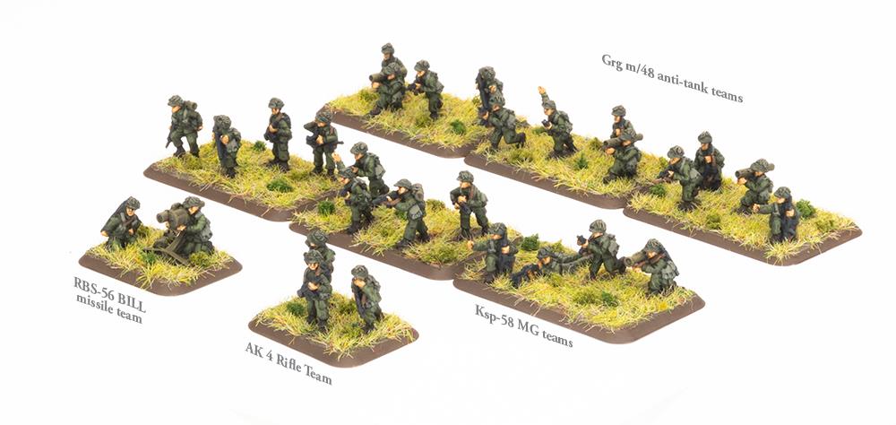 Swedish Armoured Rifle Platoon (x32 figures)