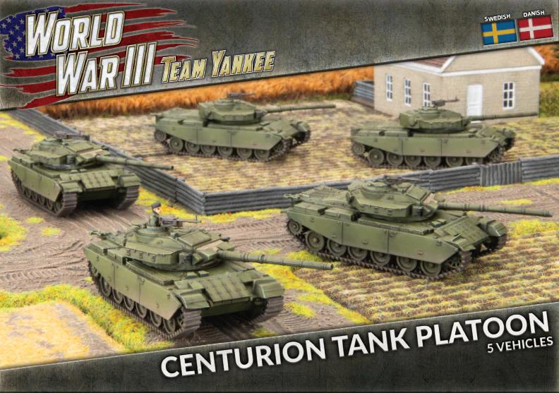 Danish / Swedish Centurion Tank Platoon (x5 Plastic)