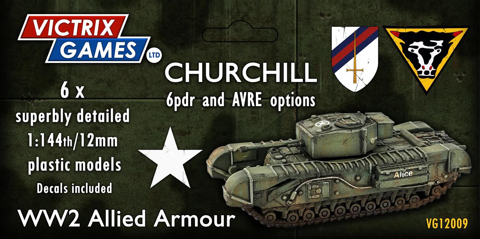 12mm British Churchill  6pdr and AVRE options