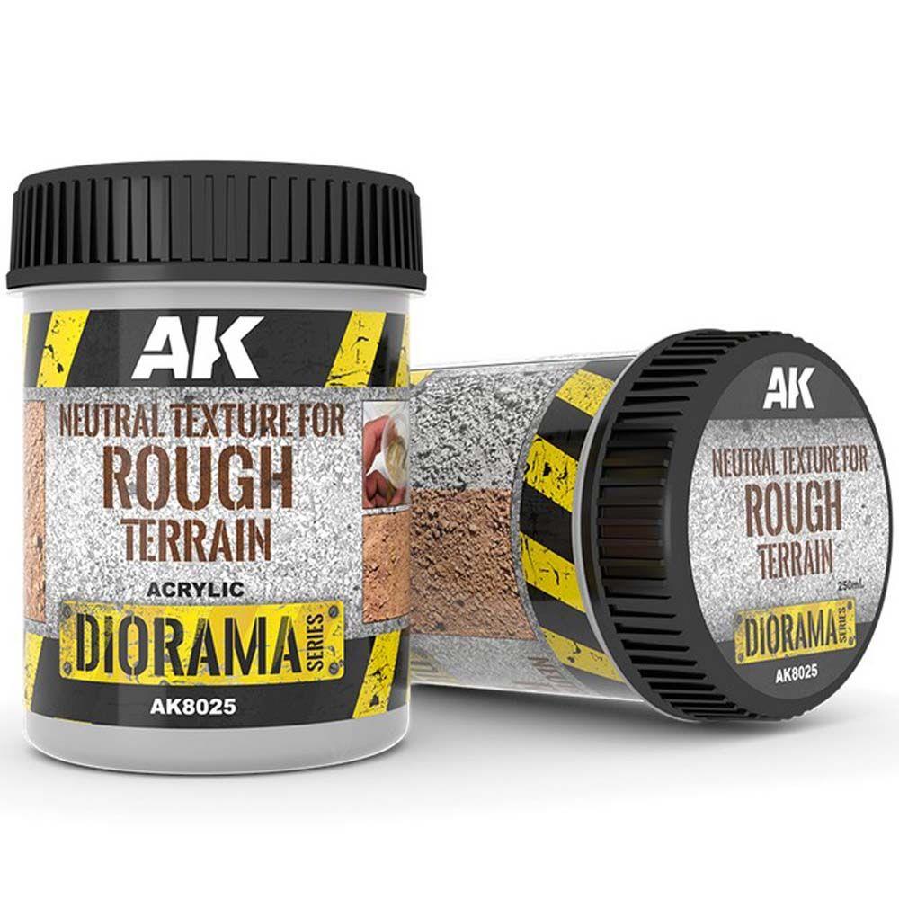 AK Diorama: Neutral Texture For Rough Terrains - 250ml - Base Product (Acrylic)