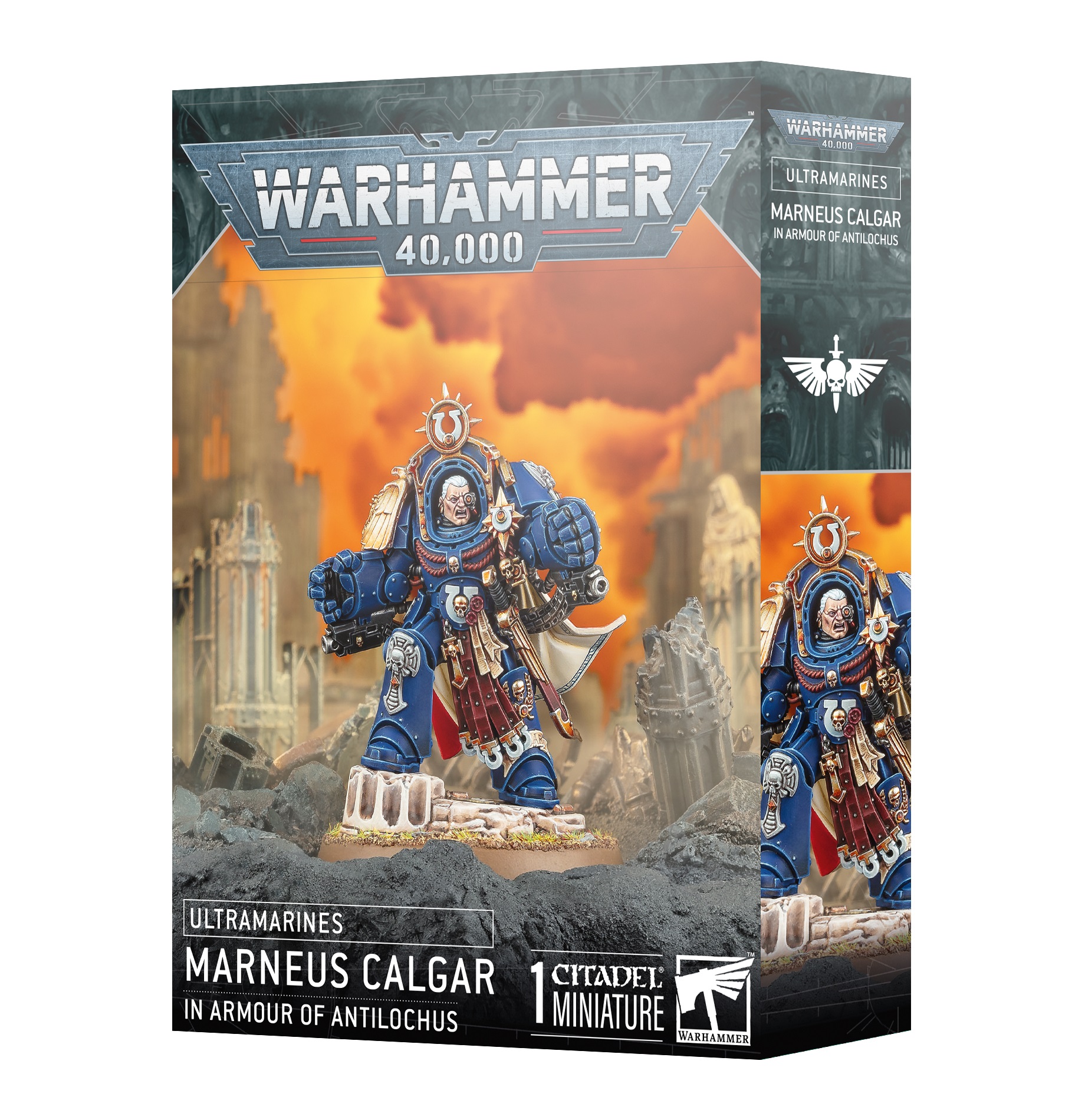 Ultramarines:  Marneus Calgar in Armour of Antilochius