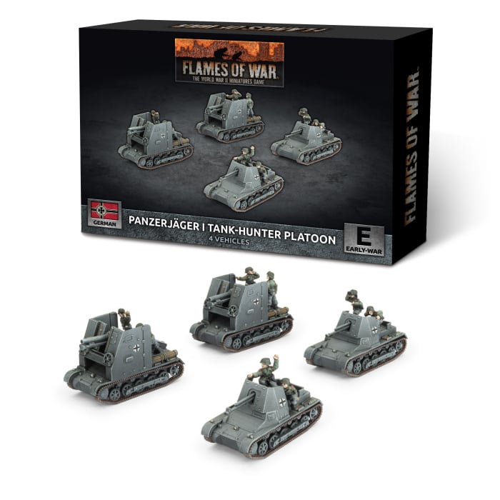German Panzerjager I Anti-tank Platoon (x4 Plastic)