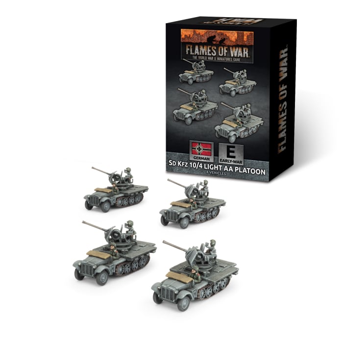 German Sd Kfz 10/4 (2cm) Light AA Platoon (x4)