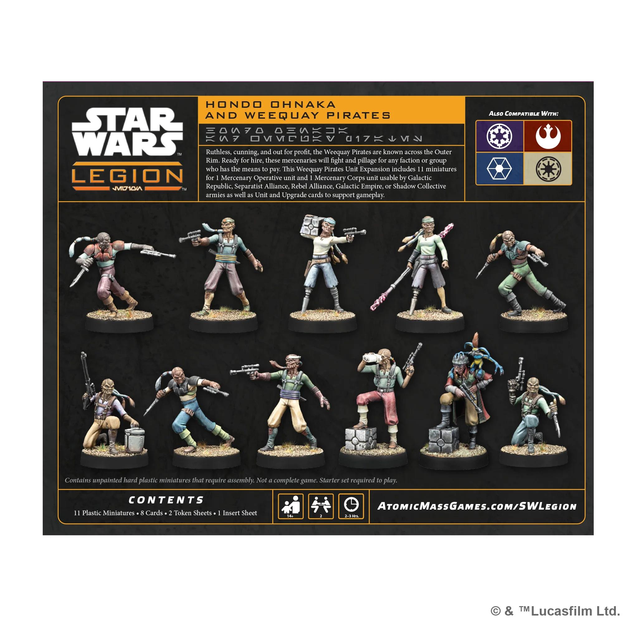 Star Wars Legion:  Hondo Ohnaka & Weequay Pirates