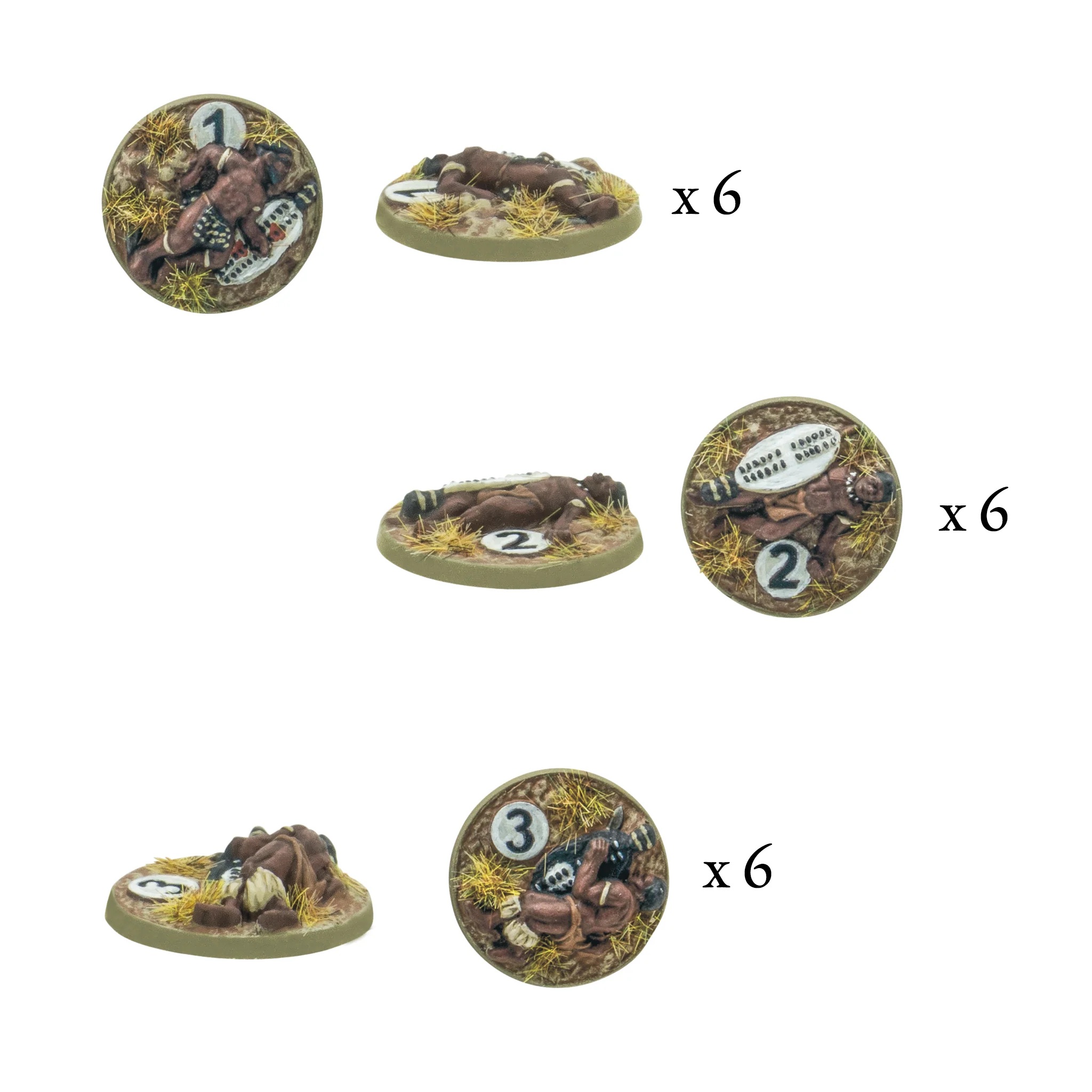 Black Powder Epic Battles: Zulu - Zulu Impi Casualty markers