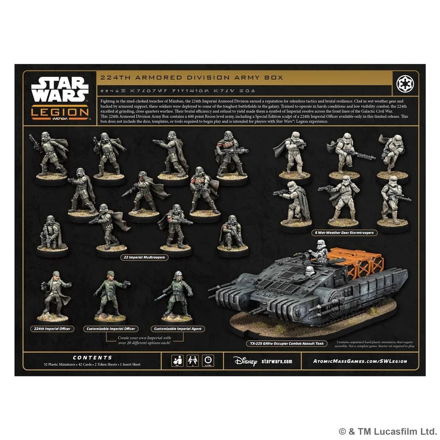 Star Wars: Legion - 224th Armored Division Army Box