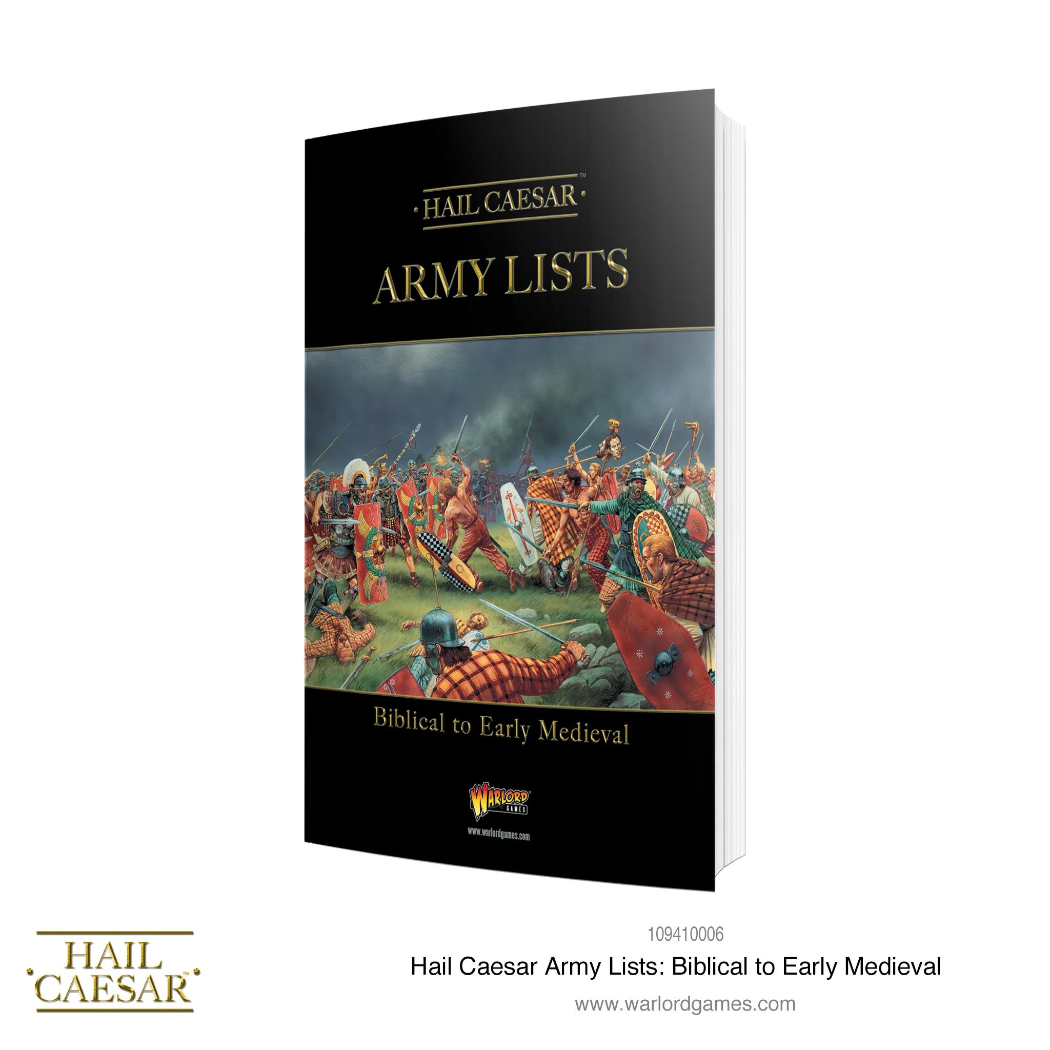 Hail Caesar Army Lists - Biblical to Early Medieval