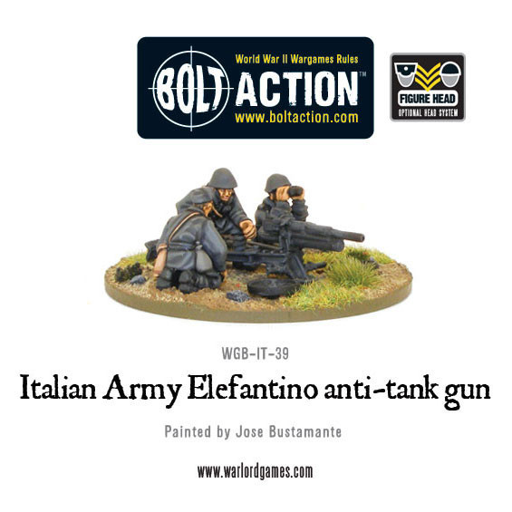 Italian Army 47mm Elefantino anti-tank gun